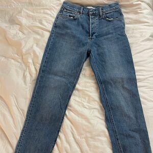 Denim forum aritizia 90s high rise stovepipe slim Jean